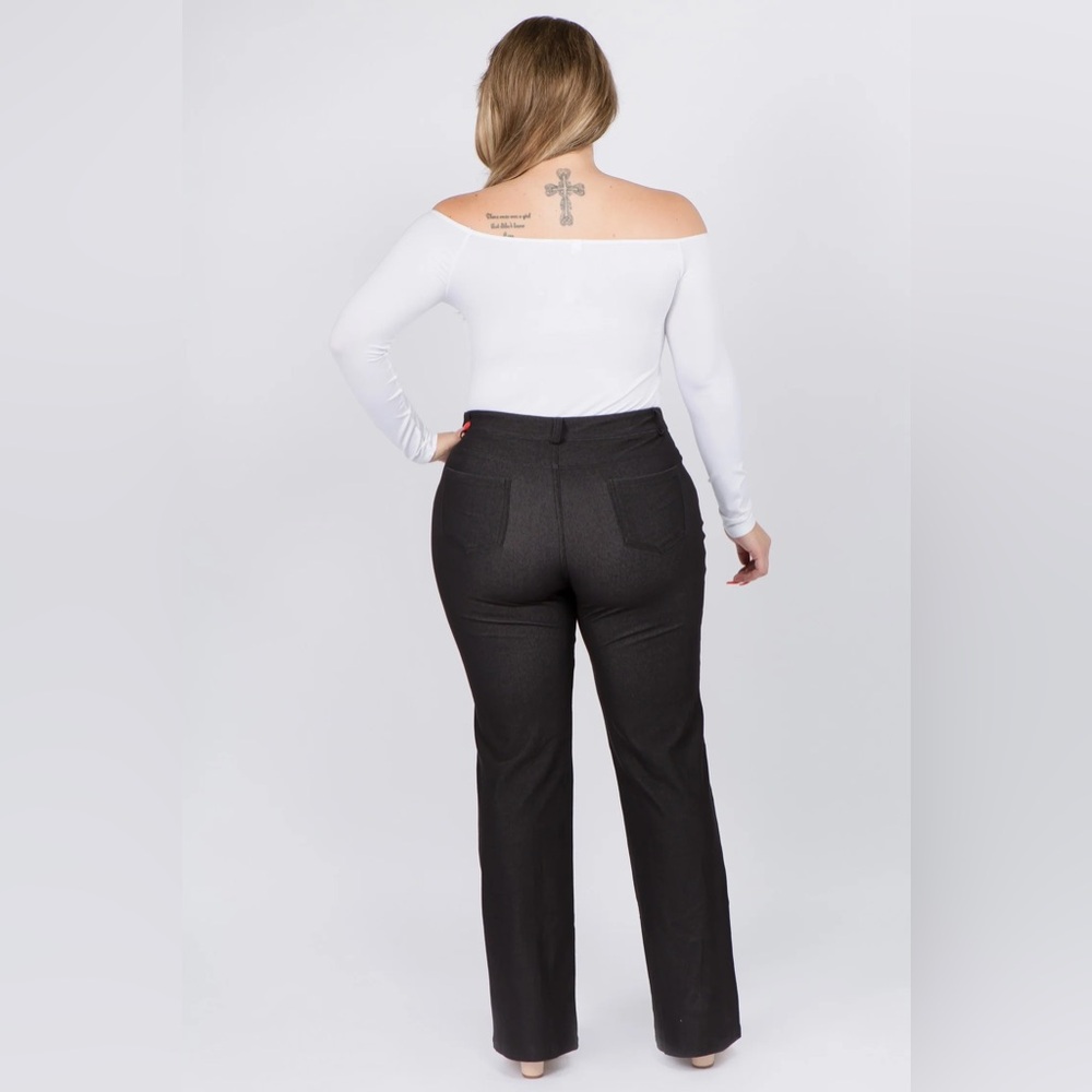 Plus size Black Flare Denim Jeggings NWT